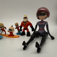 Disney The Incredibles Action Figure Toy Lot Mixed Elastigirl Mole Man Dash More