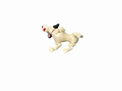 Vintage Disney 101 Dalmatians Pongo PVC Dog Red Collar Figure 3 Inch Jointed…17