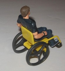 Avatar Jake Sully Wheel Chair Figure & RDA Base: 2009 Mattel James Cameron Movie