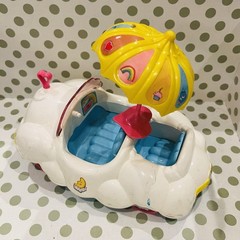 VTG 1983 Care Bears Care A Lot Playset Cloud Car Rainbow Roller Accessories WOW!