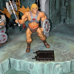 Unpainted Black Trapdoor for Classics Castle grayskull (Hole cover) by He-Bro