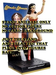 Mattel Lynda Carter Wonder Woman DC Multiverse 7″ Action Figure Display Stand D