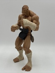 Sota Toys Street Fighter SAGAT Action Figure CAPCOM 2005 Missing Shorts Loose