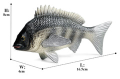 16.5cm Tilapia Fish PVC Toy Ocean Sea Animal Figure Kids Gift