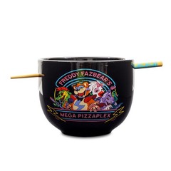 Five Nights At Freddy’s Mega Pizzaplex 20-Ounce Ramen Bowl and Chopstick Set