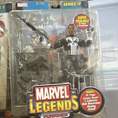 Marvel Legends Series IV Punisher and Punisher Error Nick Fury all w/ Comic