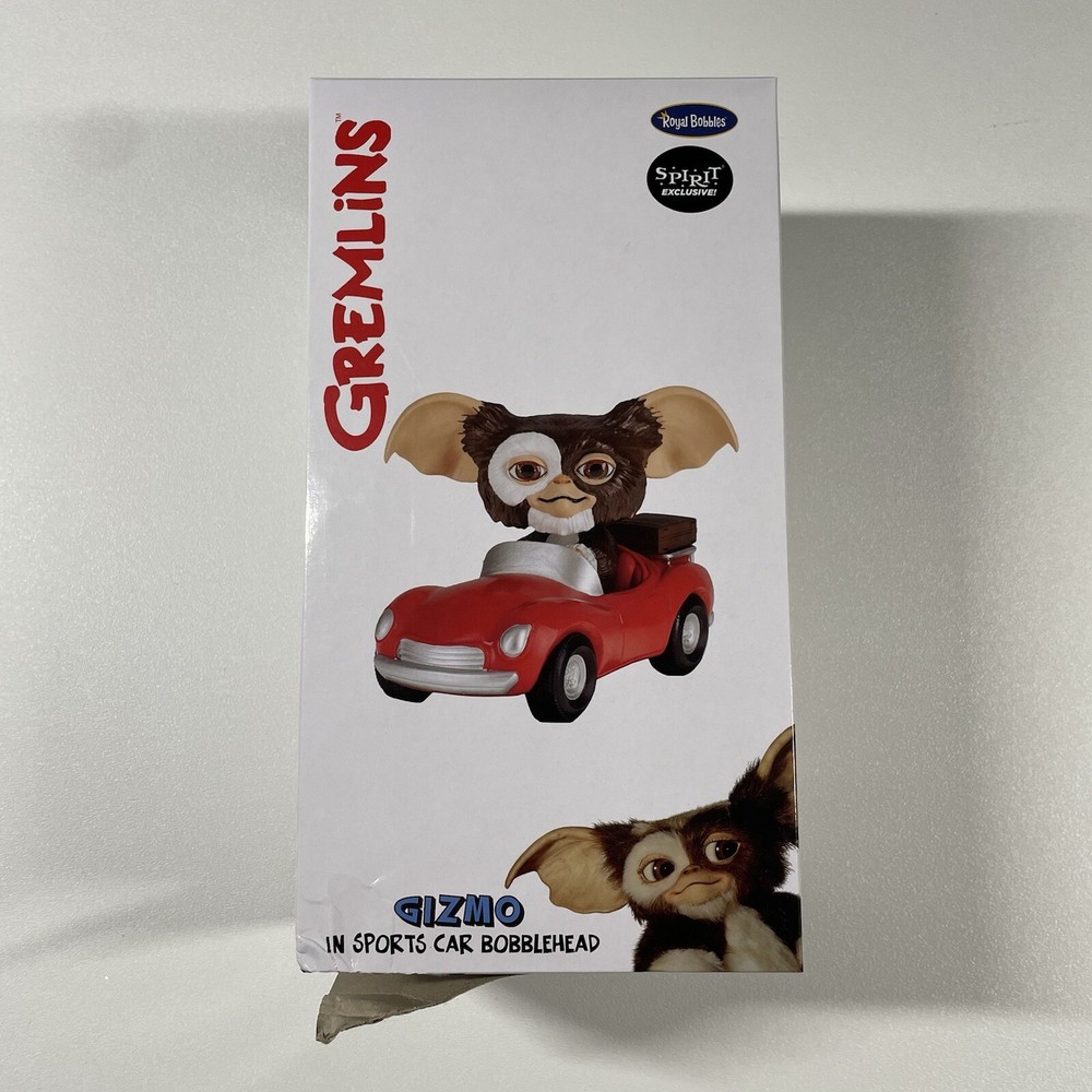 Spirit Gremlins Gizmo In Sports Car Bobblehead Royal Bobbles Box Damage NEW