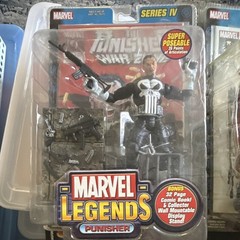 Marvel Legends Series IV Punisher and Punisher Error Nick Fury all w/ Comic