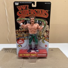 WWE LJN Superstars Series 3 JAKE “THE SNAKE” ROBERTS RETRO Figure 8″ BLACK CARD