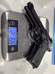 1:1 M92A1 Beretta Model full Metal Toy Gun Huge 92fs pistol collectible 2lbs