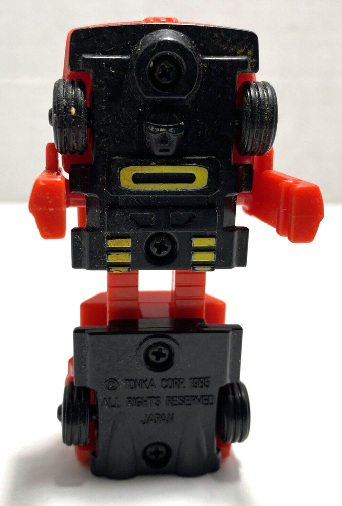 1985 Tonka Go Bots Transformers Red Sports Car Robot 3-1/4″ Tall Japan