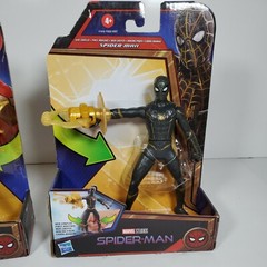 NIB 2 Hasbro 6″ Black/Gold + Red/Gold/Gray Spider-Man No Way Home Action Figures