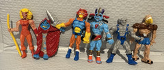 Rare Handmade Mexico ThunderCats Style Bootleg PVC Figures Lot of 6 Vintage 80s