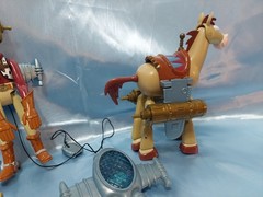 DISNEY PIXAR TOY STORY 2 ROCKET FORCE SOARIN SHERIFF WOODY & BLASTOFF BULLSEYE