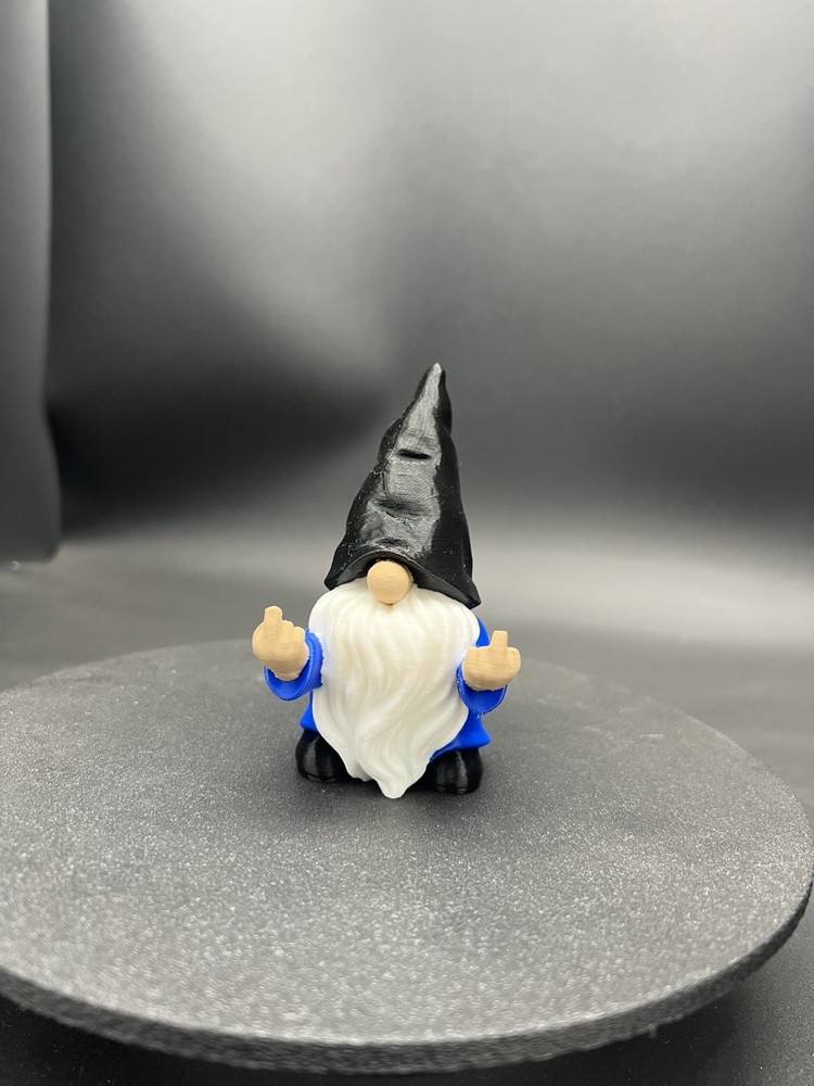 Sassy Gnome Giving The Double Middle Finger! 4” Tall And Ready For Your Jeep!!