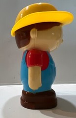 Farmer Replacement Toy Figure Yellow Hat Man Farm Barnyard Chunky 4”
