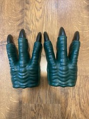 Jurassic World JW Velociraptor Raptor Green Claws Hands Costume Cosplay 2014