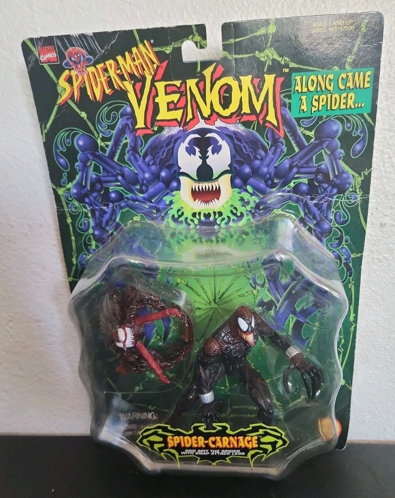 Spider-Man Venom SPIDER-CARNAGE Along Came A Spider ToyBiz New Vintage 1997