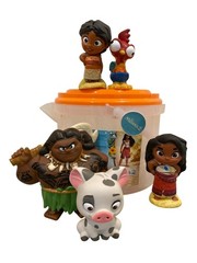 Disney Moana 2 Bath Toy Bucket with 5 Figures For Ages 6M+
