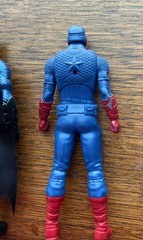 2 Hasbro Mattel Action Figures Superhero 6” Marvel DC Comics Batman & Captain Am