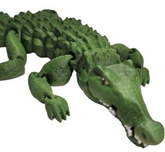 New Guinea 11″ Crocodile 3d Printed Alligator Open Mouth Flexible Fidget Toy