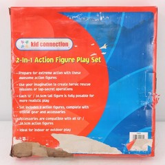Kid Connection 2-In-1 Action Figure Play Set Firefighter Police #11472 12″