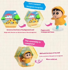 Crayon Shin-Chan Blind Box Fun Scene Series Action Figure Toy Gift