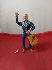 Jeff Jarrett (Double J) AEW Custom Wrestling Figure Headswap W/ Guitar