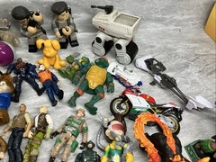 Huge Mixed Lot of Over 200 Random Toys & Figures HE MAN Anime review photos USED