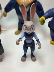LOT OF 10 Disney Zootopia Tomy Figures – Kevin, Judy, Nick Wilde, Clawhauser