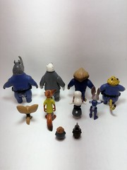 LOT OF 10 Disney Zootopia Tomy Figures – Kevin, Judy, Nick Wilde, Clawhauser