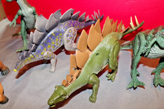 Lot of 8 Made in Indonesia Dinosaurs moveable arms and legs REX MAKE DINO SOUNDS