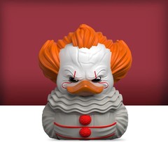 Mini Pennywise Cosplaying Rubber Duck Vinyl Figure – Collectible Horror Art