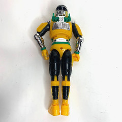 Tokkyuu Shirei Solbrain Metal Heroes Yellow Action Figure Vintage 90s Toy