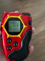 Good condition Rare BANDAI 2002 DIGIMON DIGIVICE D-TECTOR V2.0 RED/GOLD/BLACK