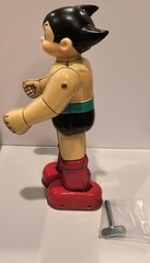 VINTAGE BILLIKEN JAPAN “MIGHTY ATOM” ROBOT TIN TOY ASTRO BOY WIND-UP