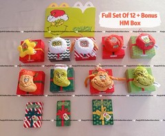 McDonalds Toys AU 2025 Christmas Grinch Ornament &Card Full Set Of 12 Collection
