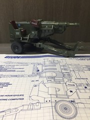 1982 GI JOE HAL Near Complete w/ Blueprints Hasbro ARAH Heavy Artillery Laser