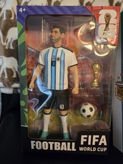 Lionel Messi FIFA 2026 World Cup Sports Figure & Pink Miami Collared Jersey NWT