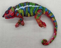 Bandai Panther Chameleon Creature Encyclopedia Premium Reptile Model Figure
