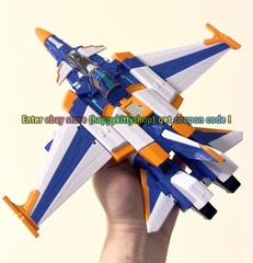 Metal Cardbot S CIELO Action Figure Jet Fighter Transformer Robot Plane Boy Toy