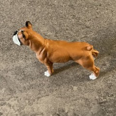 PAPO Dog and Cat Companions Boxer Toy Figure, Brown/White (54019)