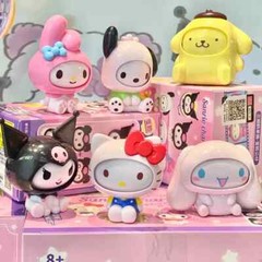 Licensed Sanrio Characters Face Changing Blind Box Kawaii Doll Toy Figure