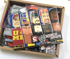 WWE Stack Down Ring C3 with John Cena & Referee 21031 MISSING THE MIZ FIGURE