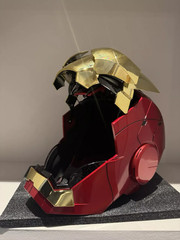 Iron Man Gold MK5 Helmet Electronic Voice Activated Open&Close Mask Autoking