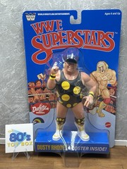 Blue Card WWE LJN Superstars Dusty Rhodes 8″ 1980s Retro Action Figure NEW
