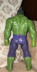 Vintage Marvel Hulk Action Figure Green Purple Comic Book Heroes Plastic