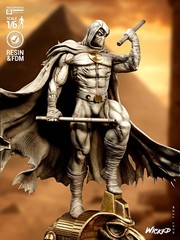 3D Printed Fan Art Moon Knight Sculpture by Wicked3d