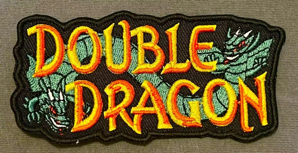 DOUBLE DRAGON embroidered figure patch action hat street fighter mortal kombat