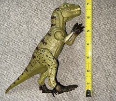 T-Rex Dinosaur Lot Of 3 See Pics Made In Indonesia Plastic